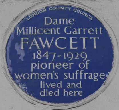 Millicent_Garrett_Fawcett_2_Gower_Street_blue_plaque